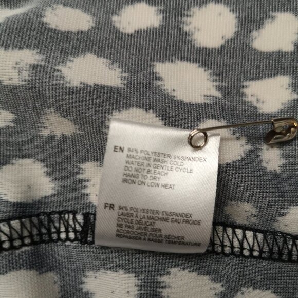 2 / $30.00 -Suzy Shier Cap Sleeve Ladies Size Medium Black & White Pattern Dress - Picture 7 of 7